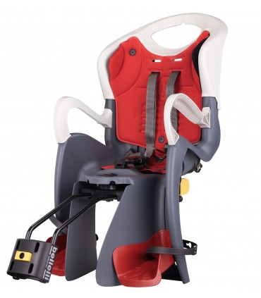 Lastetool jalgrattale Bellelli TIGER RELAX B-fix hall-punane